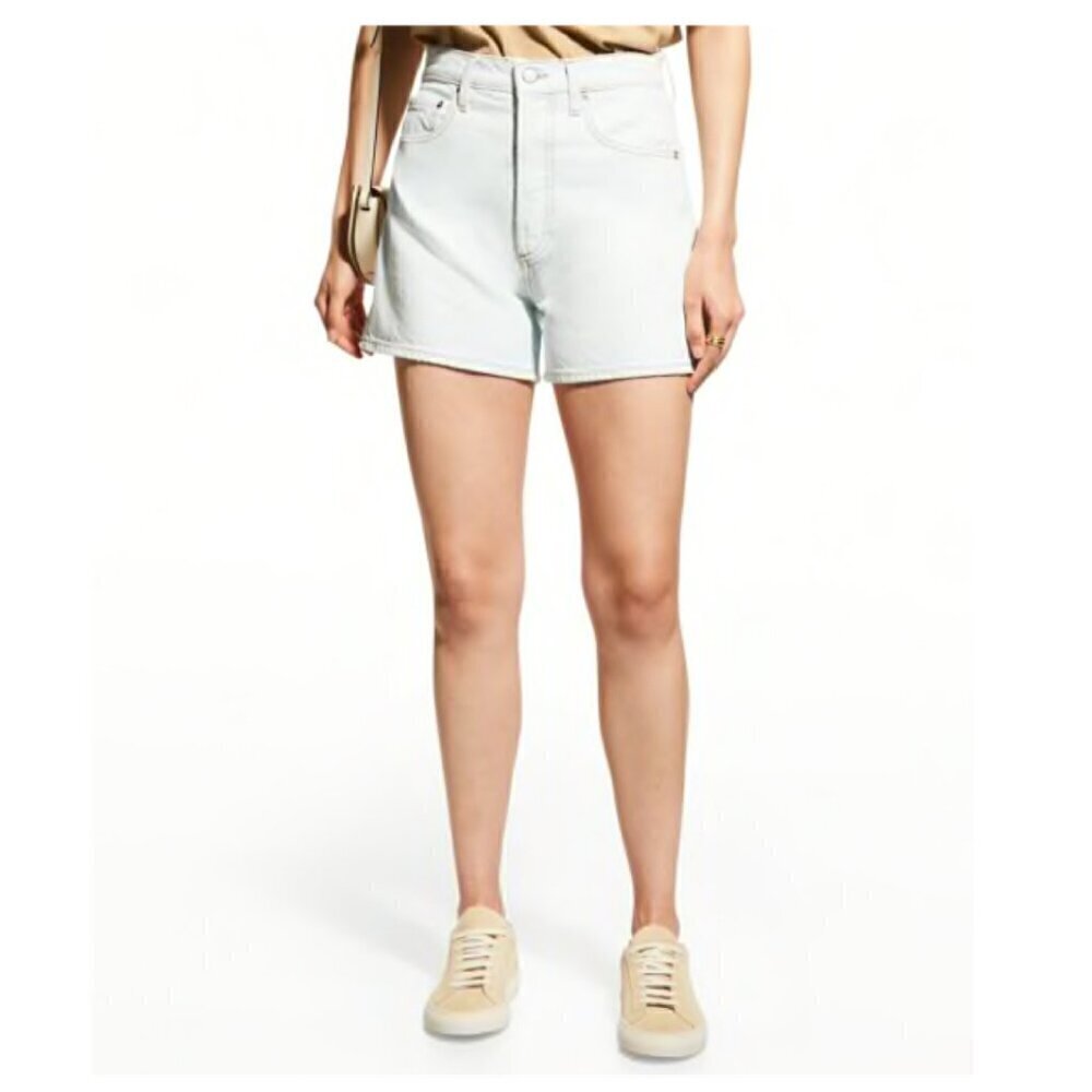 Boyish BEAU Womens Organic Cotton High Rise Denim Shorts Sz 26 in STAGECOACH